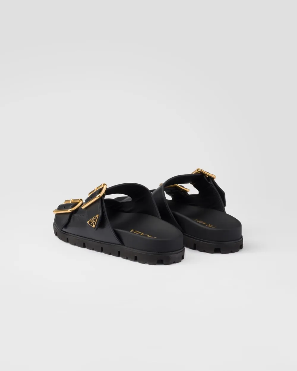 Mujer Prada PANTUFLAS Y CHINELAS^Sandalias Planas Con Tira De Piel