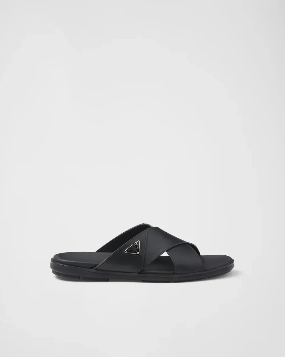 Hombre Prada SANDALIAS^Sandalias Planas Cruzadas De Piel