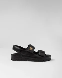 Mujer Prada SANDALIAS^Sandalias Planas De Napa