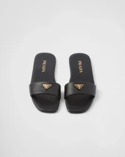 Mujer Prada PANTUFLAS Y CHINELAS^Sandalias Planas De Piel