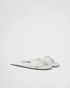 Mujer Prada PANTUFLAS Y CHINELAS^Sandalias Planas De Piel