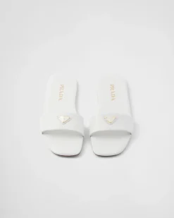 Mujer Prada PANTUFLAS Y CHINELAS^Sandalias Planas De Piel