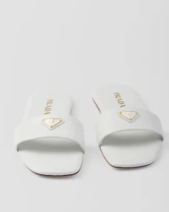 Mujer Prada PANTUFLAS Y CHINELAS^Sandalias Planas De Piel