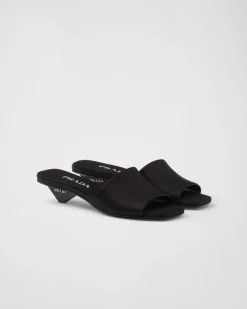 Mujer Prada PANTUFLAS Y CHINELAS^Sandalias Planas De Satén