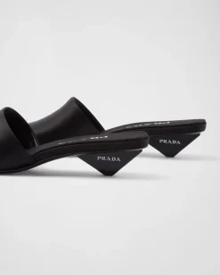 Mujer Prada PANTUFLAS Y CHINELAS^Sandalias Planas De Satén