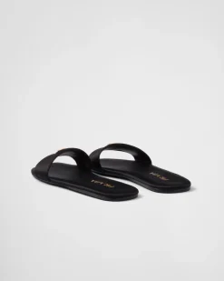 Mujer Prada PANTUFLAS Y CHINELAS^Sandalias Planas De Satén