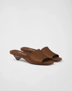 Mujer Prada PANTUFLAS Y CHINELAS^Sandalias Planas De Satén