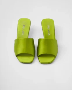 Mujer Prada PANTUFLAS Y CHINELAS^Sandalias Planas De Satén