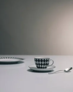 Prada TÉ Y CAFÉ^Set De Cuatro Tazas De Café De Porcelana - Checkerboard