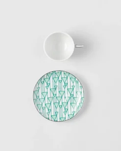 Prada TÉ Y CAFÉ^Set De Cuatro Tazas De Café De Porcelana - Vienna Green