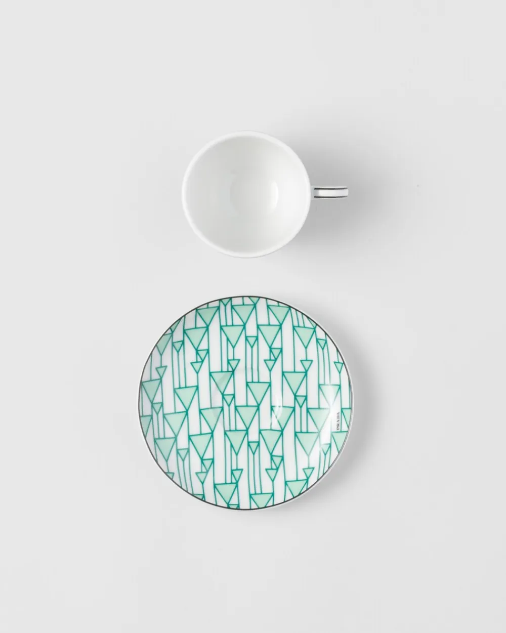 Prada TÉ Y CAFÉ^Set De Cuatro Tazas De Café De Porcelana - Vienna Green