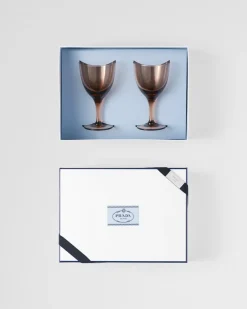 Prada COPAS Y VASOS^Set De Dos Copas De Agua De Cristal - New York