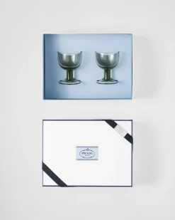 Prada COPAS Y VASOS^Set De Dos Copas De Agua De Cristal - Plinth
