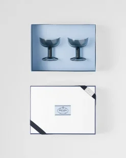 Prada COPAS Y VASOS^Set De Dos Copas De Champán Pompadour De Cristal - Plinth