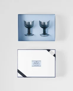 Prada COPAS Y VASOS^Set De Dos Copas De Vino Tinto De Cristal - Plinth