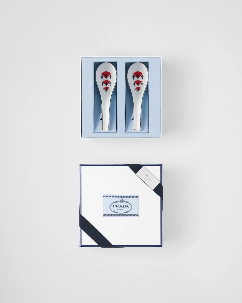 Prada BANDEJAS Y ACCESORIOS DE MESA^Set De Dos Cucharas De Porcelana - Vienna Red