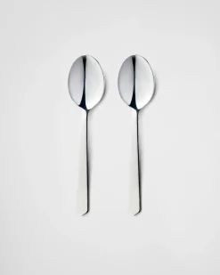 Prada CUBERTERÍA^Set De Dos Cucharillas De Té De Acero Inoxidable