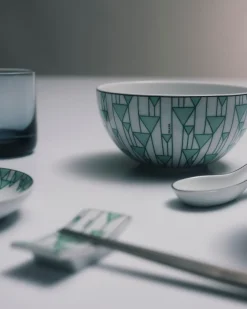 Prada PLATOS Y BOLES^Set De Dos Cuencos De Arroz O Cereales De Porcelana - Vienna Green