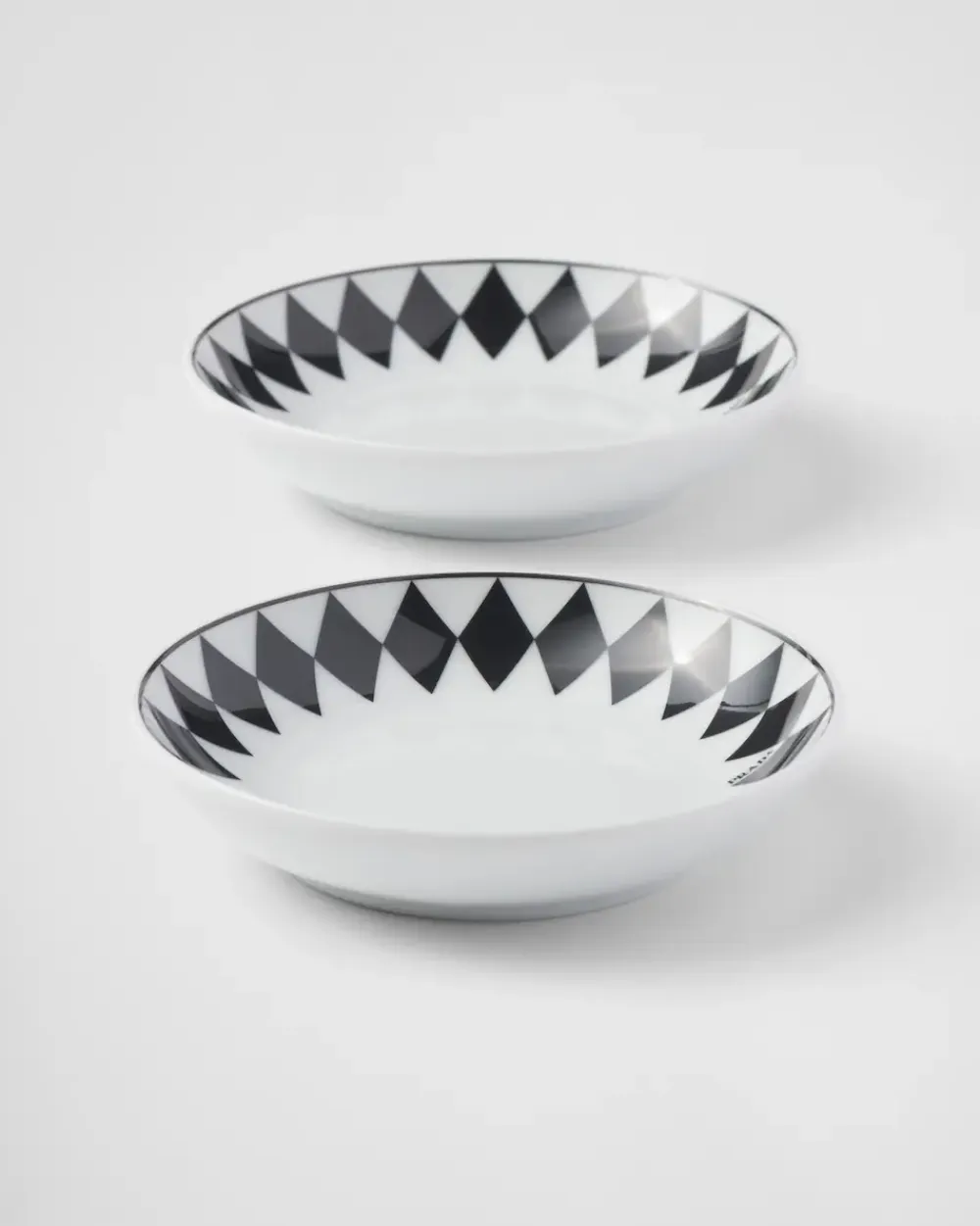 Prada PLATOS Y BOLES^Set De Dos Cuencos De Salsa De Porcelana - Checkerboard