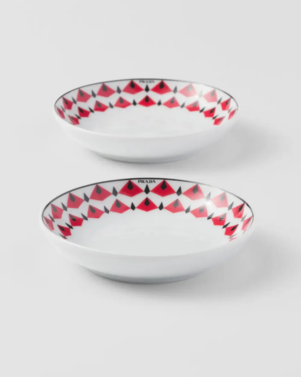Prada PLATOS Y BOLES^Set De Dos Cuencos De Salsa De Porcelana - Vienna Red