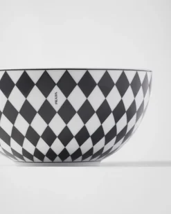 Prada PLATOS Y BOLES^Set De Dos Cuencos De Sopa De Porcelana - Checkerboard
