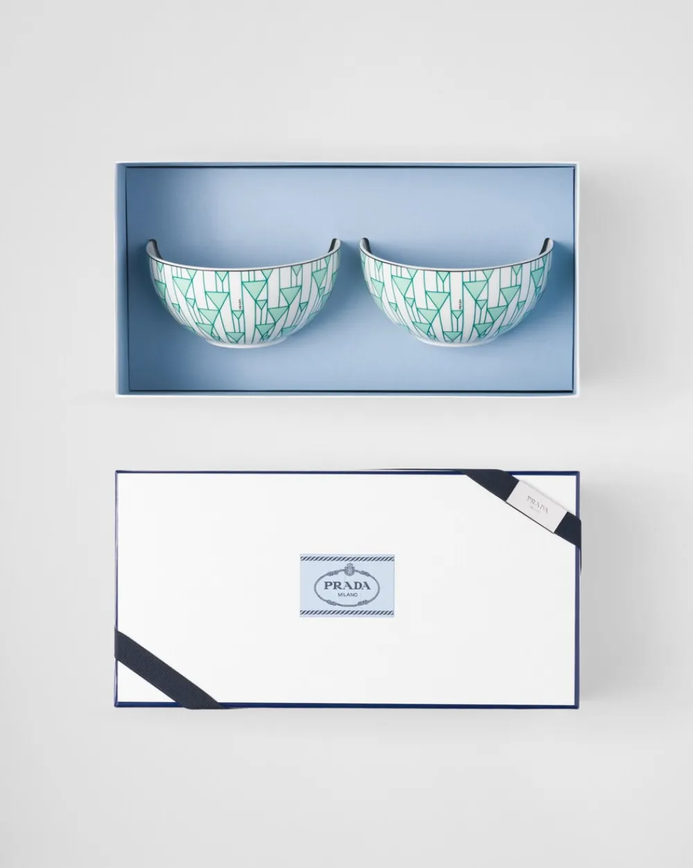 Prada PLATOS Y BOLES^Set De Dos Cuencos De Sopa De Porcelana - Vienna Green