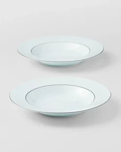 Prada PLATOS Y BOLES^Set De Dos Platos Hondos De Porcelana - Celadon