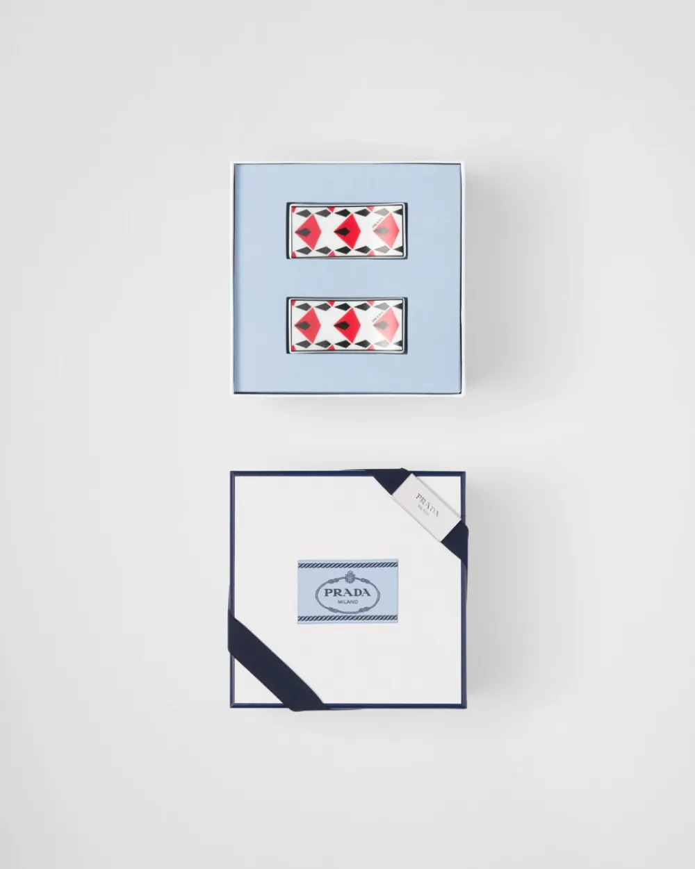 Prada BANDEJAS Y ACCESORIOS DE MESA^Set De Dos Soportes Para Palillos De Porcelana - Vienna Red