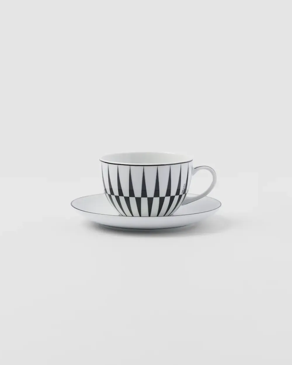 Prada TÉ Y CAFÉ^Set De Dos Tazas De Capuchino De Porcelana - Stripes