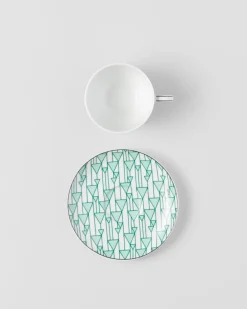 Prada TÉ Y CAFÉ^Set De Dos Tazas De Té De Porcelana - Vienna Green