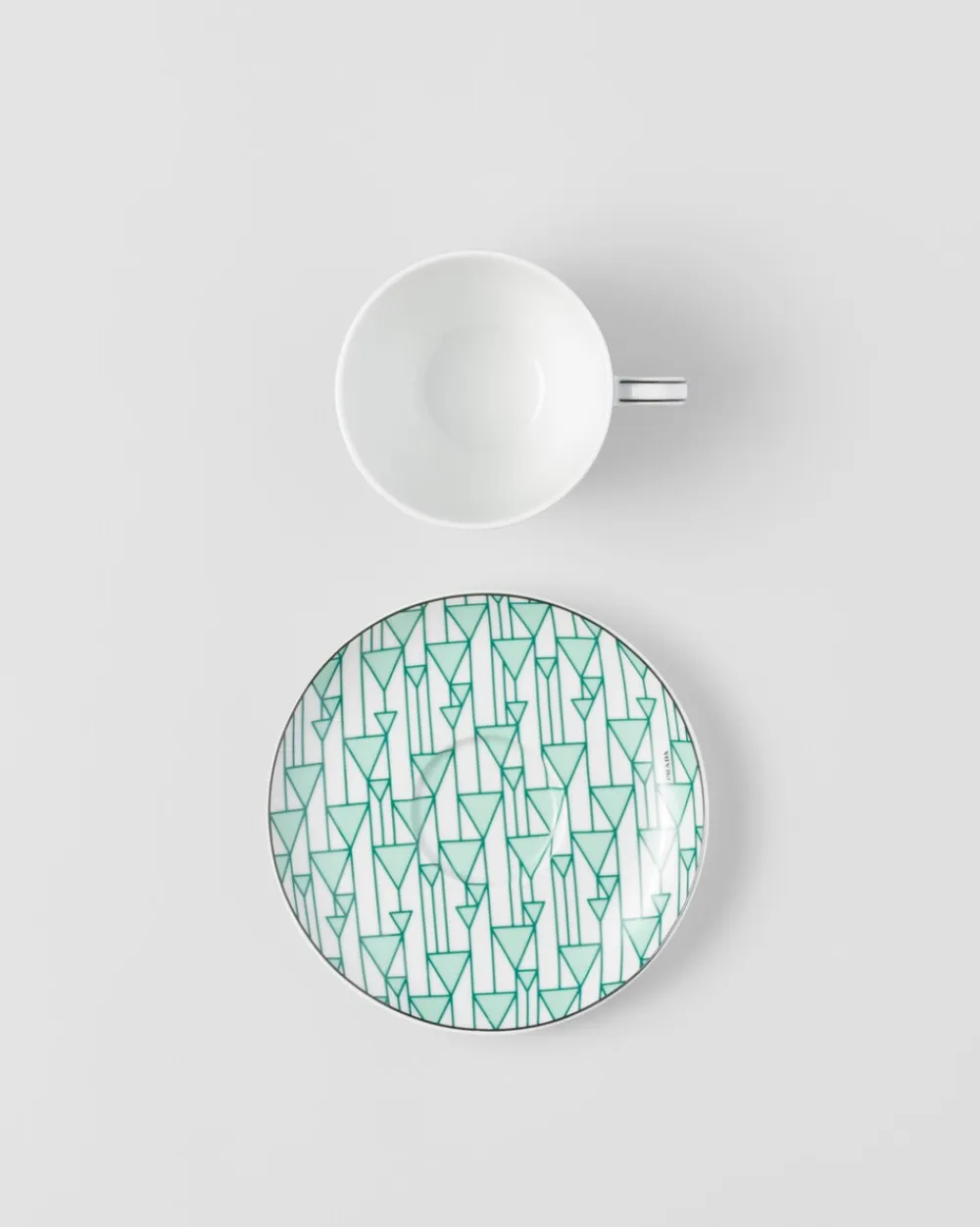 Prada TÉ Y CAFÉ^Set De Dos Tazas De Té De Porcelana - Vienna Green