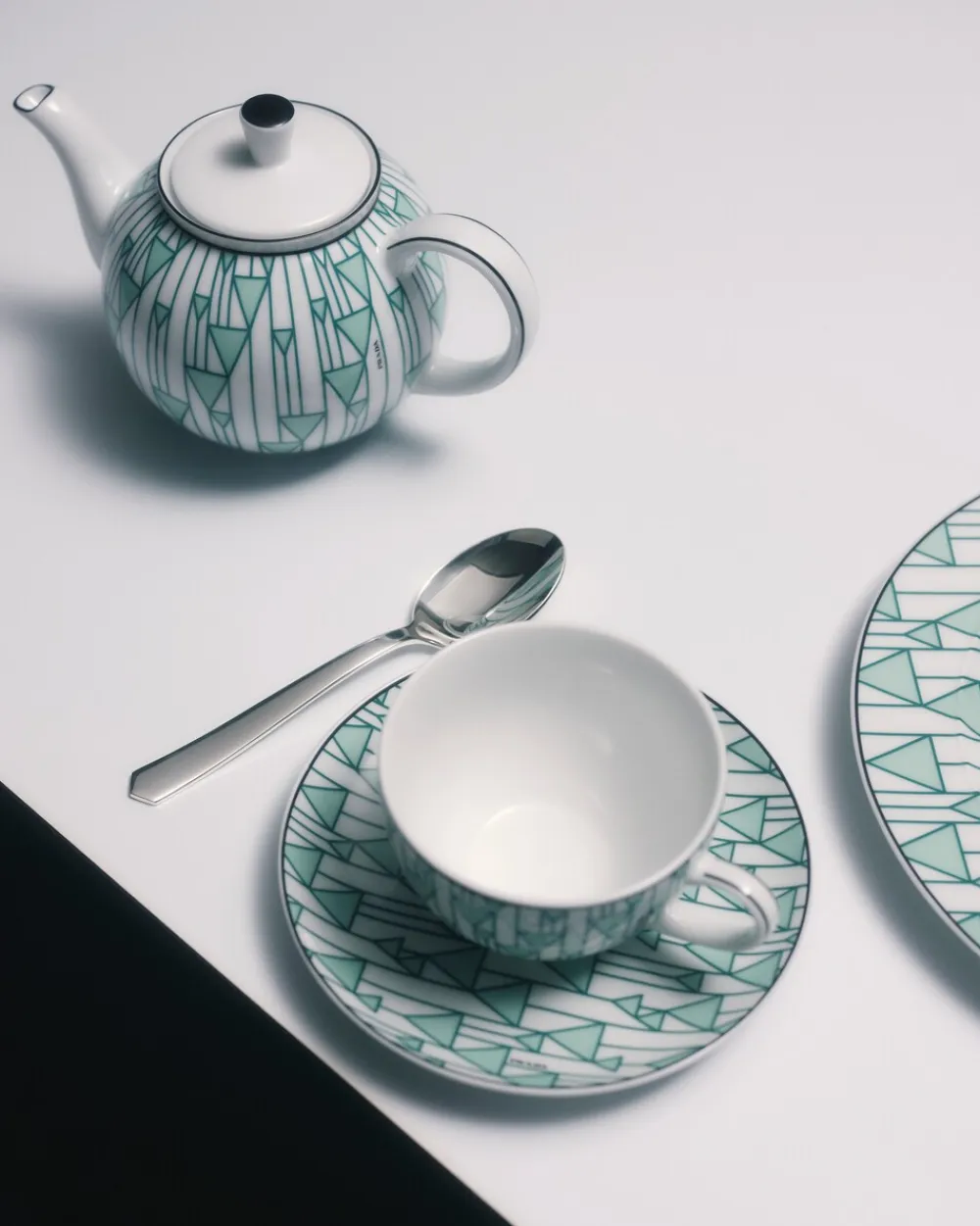 Prada TÉ Y CAFÉ^Set De Dos Tazas De Té De Porcelana - Vienna Green