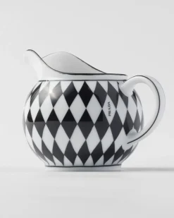 Prada TÉ Y CAFÉ^Set De Jarrita Y Azucarero De Porcelana - Checkerboard