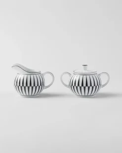 Prada TÉ Y CAFÉ^Set De Jarrita Y Azucarero De Porcelana - Stripes