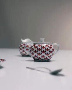 Prada TÉ Y CAFÉ^Set De Jarrita Y Azucarero De Porcelana - Vienna Red