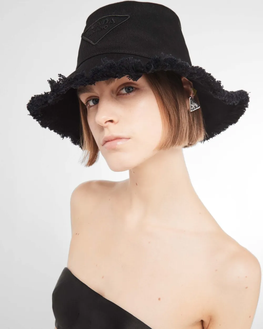 Mujer Prada SOMBREROS Y GUANTES^Sombrero De Dril