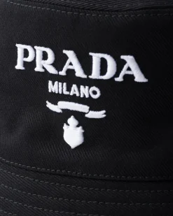 Mujer Prada SOMBREROS Y GUANTES^Sombrero De Pescador De Dril