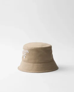 Mujer Prada SOMBREROS Y GUANTES^Sombrero De Pescador De Dril
