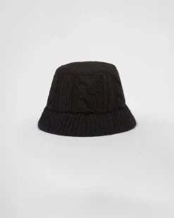 Mujer Prada SOMBREROS Y GUANTES^Sombrero De Pescador De Lana