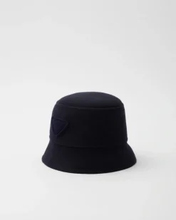 Hombre Prada SOMBREROS Y GUANTES^Sombrero De Pescador De Paño Velur