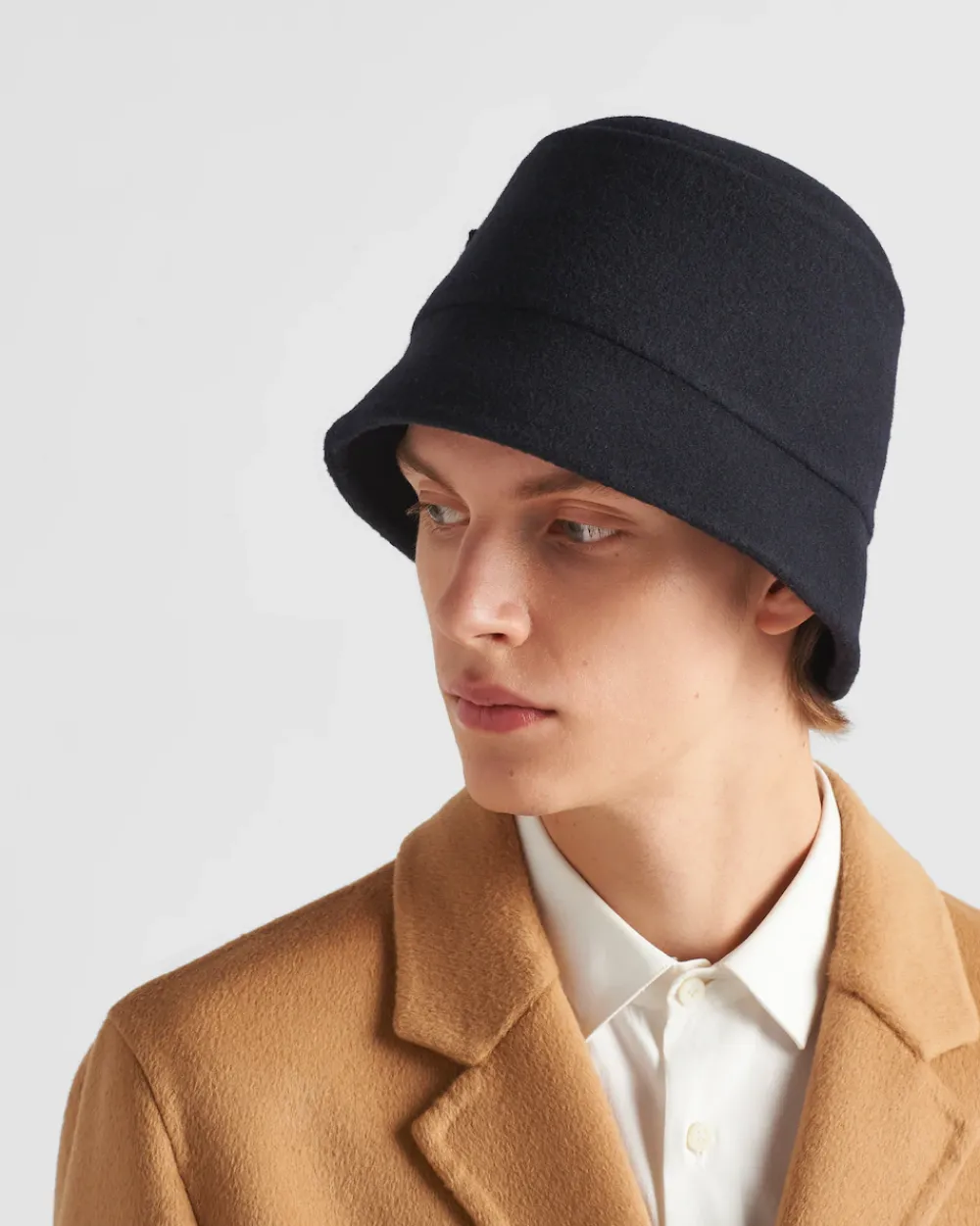 Hombre Prada SOMBREROS Y GUANTES^Sombrero De Pescador De Paño Velur