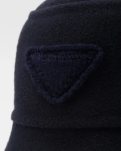Hombre Prada SOMBREROS Y GUANTES^Sombrero De Pescador De Paño Velur