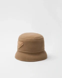 Hombre Prada SOMBREROS Y GUANTES^Sombrero De Pescador De Paño Velur