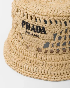 Mujer Prada SOMBREROS Y GUANTES^Sombrero De Pescador En Tela Tejida
