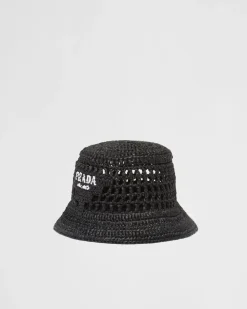 Mujer Prada SOMBREROS Y GUANTES^Sombrero De Pescador En Tela Tejida