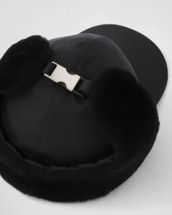 Hombre Prada SOMBREROS Y GUANTES^Sombrero De Re-nylon Y Borreguillo