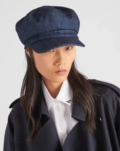 Mujer Prada SOMBREROS Y GUANTES^Sombrero De Tejido Vaquero