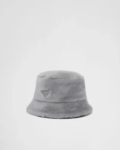 Mujer Prada SOMBREROS Y GUANTES^Sombrero Tipo Pescador De Piel Vuelta