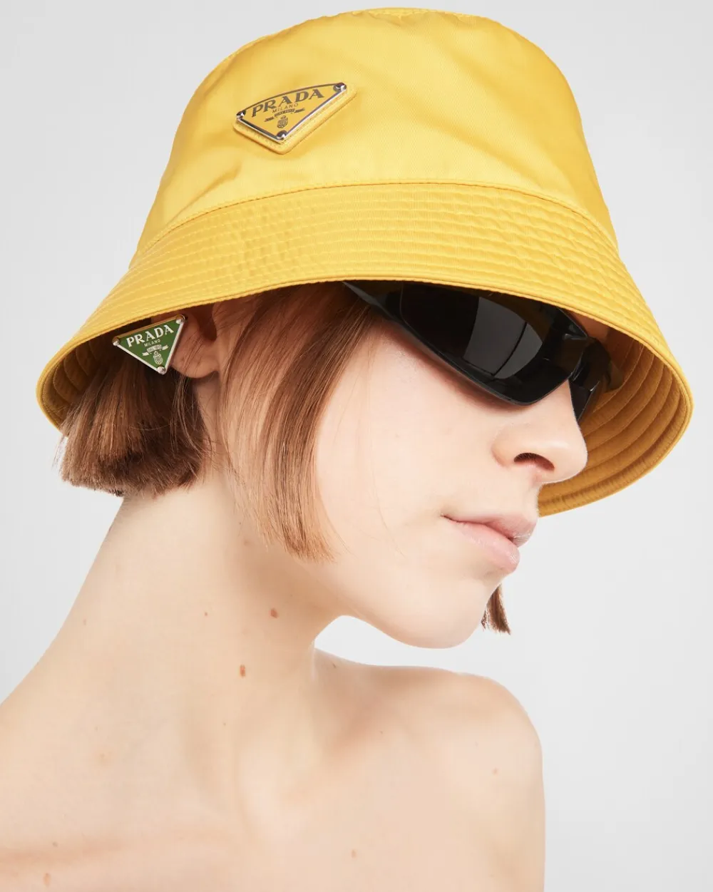 Mujer Prada COLECCIÓN FEMENINA|SOMBREROS Y GUANTES^Sombrero Tipo Pescador De Re-nylon