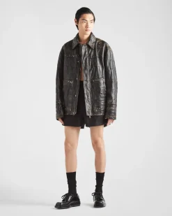 Hombre Prada ROPA DE PIEL^Studded Leather Jacket